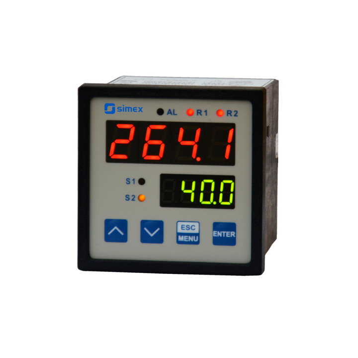 Panel dual-display temperature meter SRT-77